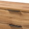Baxton Studio Franklin Modern and Contemporary Oak Finished Wood and Black Finished Metal 5-Drawer Bedroom Chest 180-13827-Zoro - alternate 9